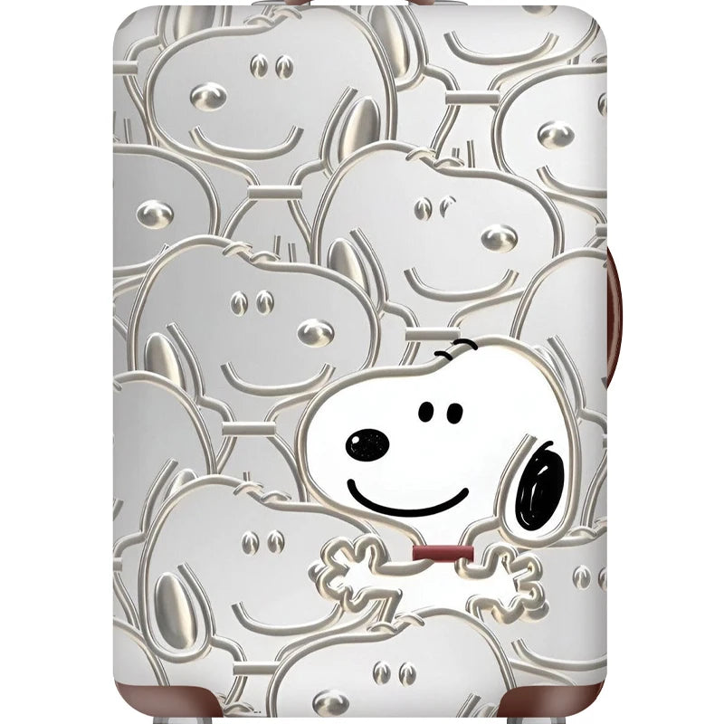 Snoopy Travel Suitcase Protective Cover Luggage Protective Cover Solid Color Suitable for 18-32 Inch Suitcases Travel Organizer