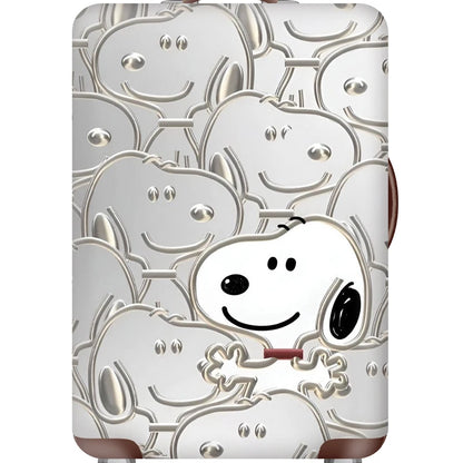 Snoopy Travel Suitcase Protective Cover Luggage Protective Cover Solid Color Suitable for 18-32 Inch Suitcases Travel Organizer