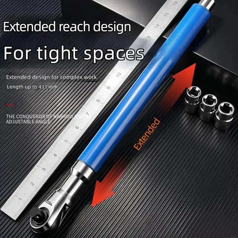 High Accuracy Ratchet Wrench With 72 Teeth And Ergonomic Handle For Professional Mechanics And DIY Automobile Maintenance M4YD