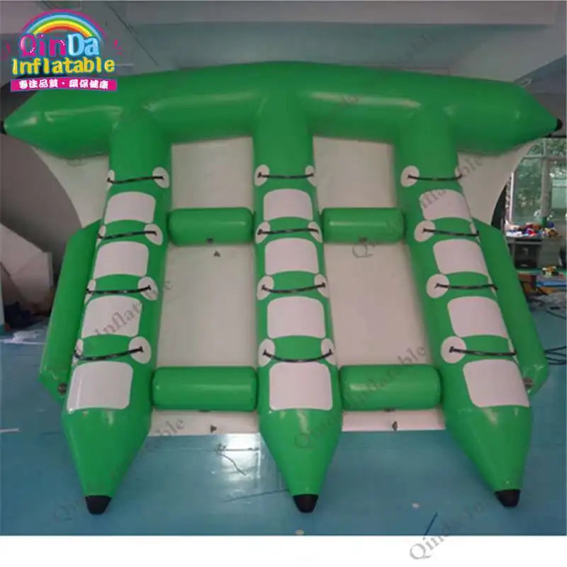 Inflatable Fly Fish Water Boat,adult Inflatable Flying Fish Banana Boat With Air Pump