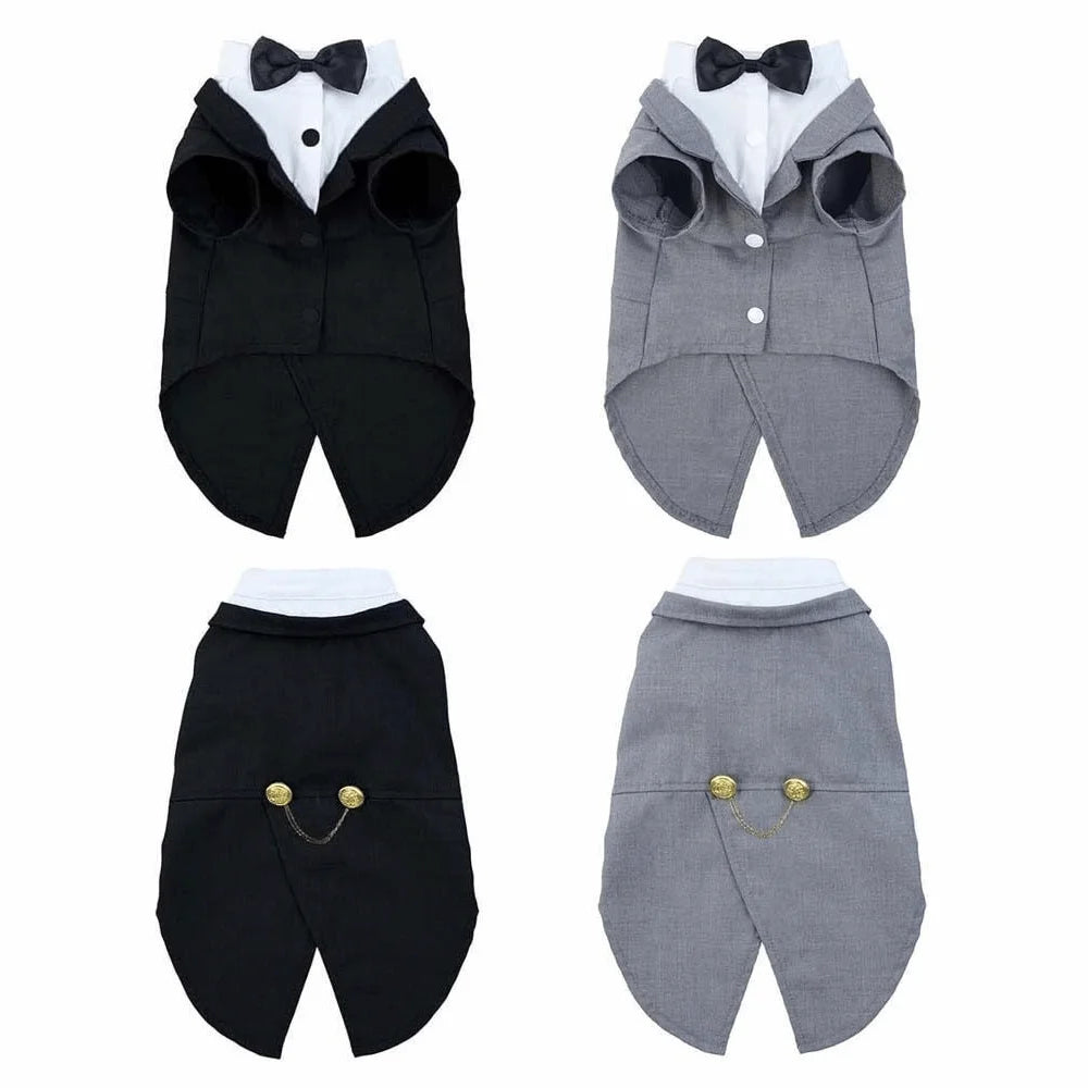 Cat Shirt Vest Clothing Cat Birthday Tailcoat Clothes Formal Attire Small Shirt Pet Clothes Wedding Birthday Cat Vest