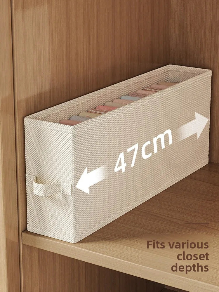 Large Capaci Narrow Long Storage Box Clothes Organizer Der Sle Storage Basket for Wardrobe Clothing Storage Solution