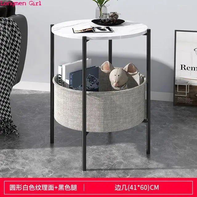 Minimalist Modern Coffee Table Sofa Corner Table Bedside Bedroom Small Round Table Side Tables Living Room Furniture