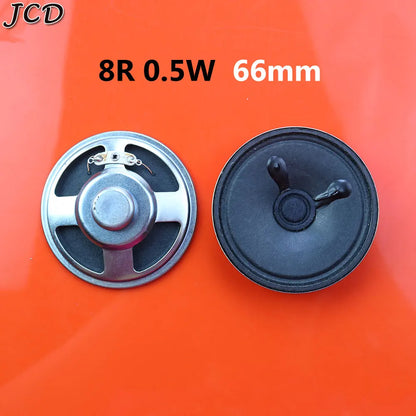 JCD 1Piece 8 ohm 8R 0.5W 1W 2W 3W 5W 0.5 1 2 3 5 watt LoudSpeaker  Diameter 50mm 57mm 66mm 77mm Speaker