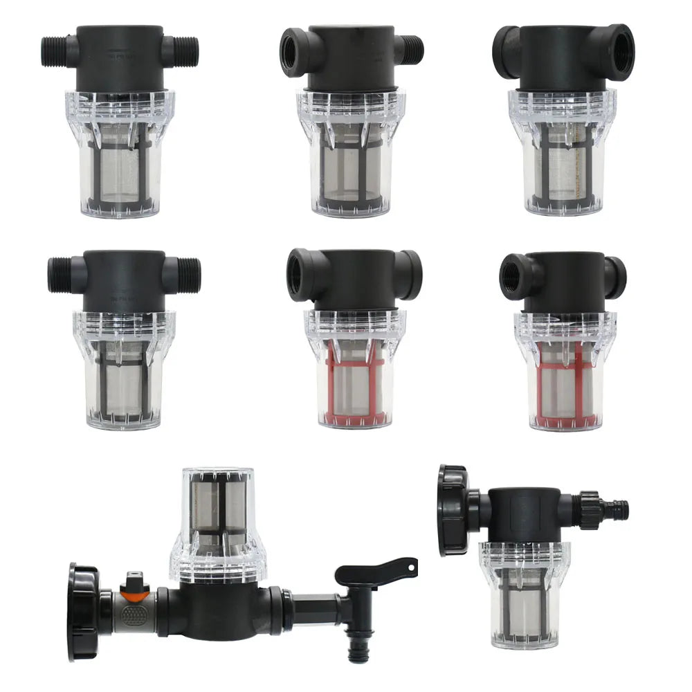 Transparent 60 Mesh Fine Filtration Water Filter With 20mm, 25mm Barbed Agriculture Tools Garden Irrigation Filter 1 Pcs