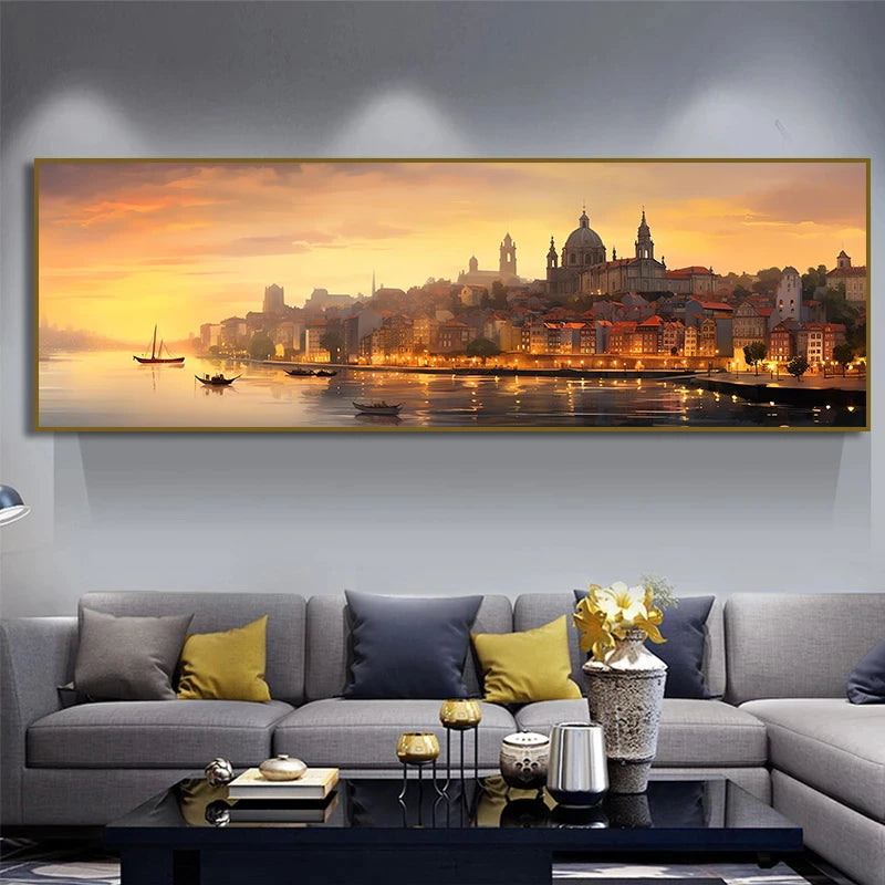 Porto  Istanbul  Venice New York Amsterdam City Travel Poster Canvas Painting Print for Living Room Home Decor Cuadros