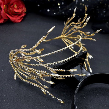 A115 Sparkling Wedding Tiara Zircon Hair Band Hair Accessories Crystal Bridal Headwear Pearl Head Hoop Beaded Bridal Hair Piece