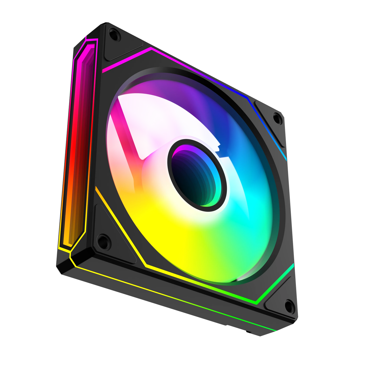 UPSIREN UF-4 Prism 6 PRO 120mm case fan 5V 3PIN motherboard light synchronization 4PIN PWM 3-sided infinity mirror 12CM