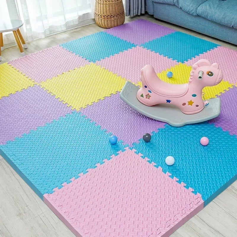 New 30*30cm Thicken Sports Gym Mat Protection EVA Leaf Grain Floor Mats Yoga Fitness Non-Slip Splicing Rugs Shock Room Play Mats