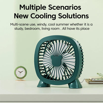 Portable Summer Mini Electric Fan For Home Office School Outdoor Camping Travel USB Direct Plug In Silent Handheld Desktop Fan