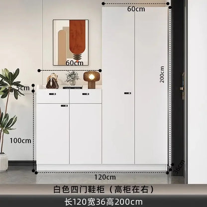 Shoe Storage Cabinet Wood Entryway Storage Store Organizer Display Rack Shelves Retail Display Rack Shelves for Retail Store