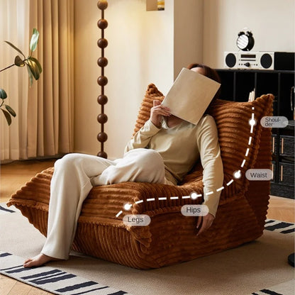 MOMO Caterpillar Sofa Leisure Sofa Lazy Person Sofa Can Lie And Sleep Balcony Tatami Net Red Bedroom Living Room Single