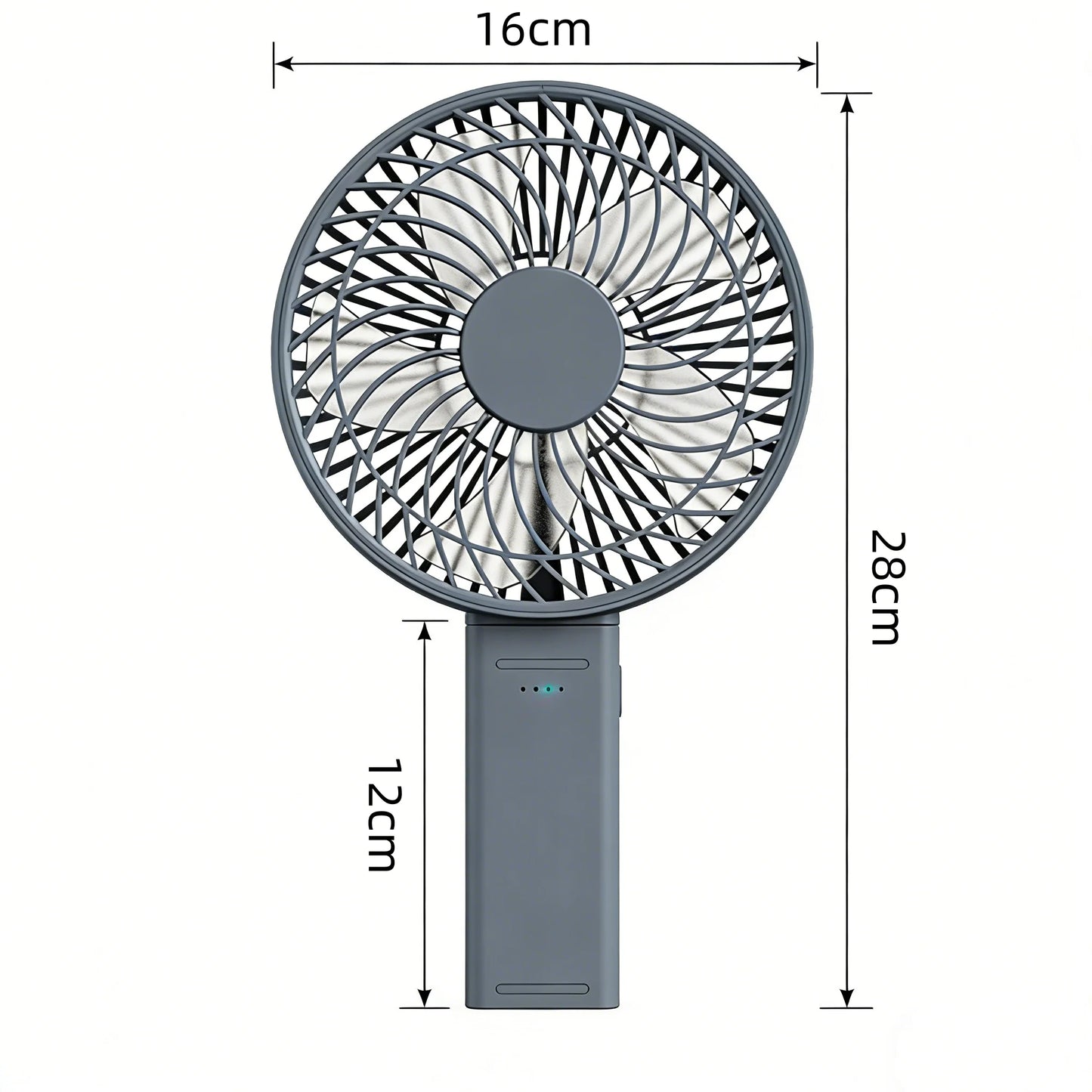 Portable Handheld Fan Rechargeable Fan 4000mAh 180° Adjustable 4 Speed Wind Foldable Fan Quiet Personal Fan Desktop Fan for Tent