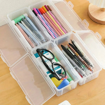 The white plastic storage box is tightly sealed, lightweight and durable, and is a multifunctional home storage tool.