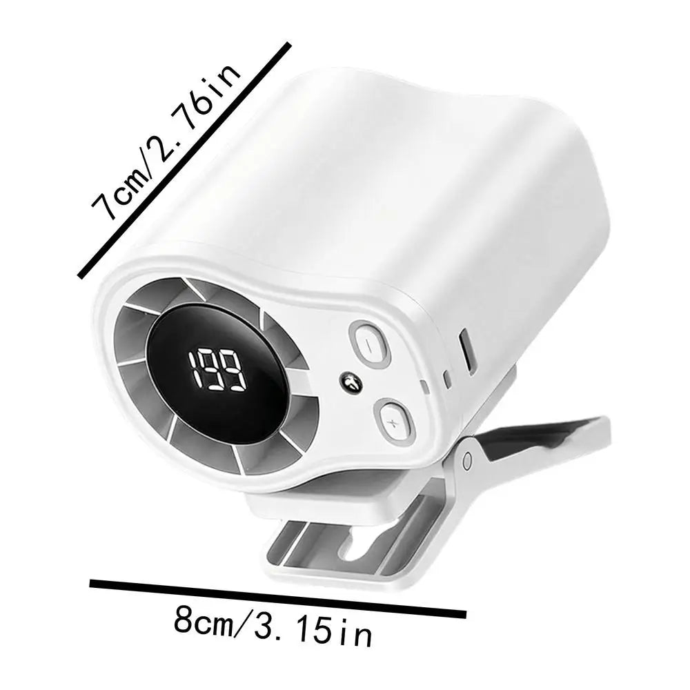 Portable Fan 199 Adjustable Speeds Rechargeable Waist Clip Fan for Cycling Traveling Fishing Camping Beach Road Trip Jobsite Men