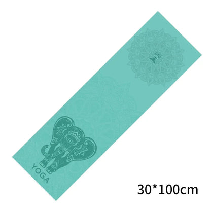 Yoga Cooling Sports Printed Towel 30*100cm Yoga Mat Cover Non-slip Gym Fitness Microfibre Travel Quick Drying Mat Pilates Gift