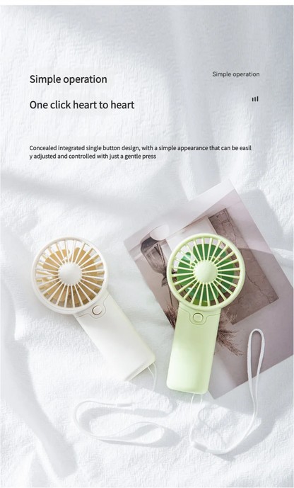 Portable Mini Handheld Fan, Pocket Size Lightweight AA Battery Powered Small Fan Creative Convenient Air Cooler For Home Outdoor