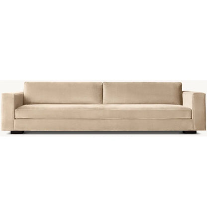 Luxury Hotel Indoor Furniture Hand Assembled Velvet Upholstery Living Room Bedroom Bench-seat Sofa