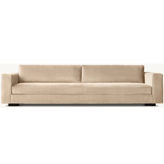 Luxury Hotel Indoor Furniture Hand Assembled Velvet Upholstery Living Room Bedroom Bench-seat Sofa