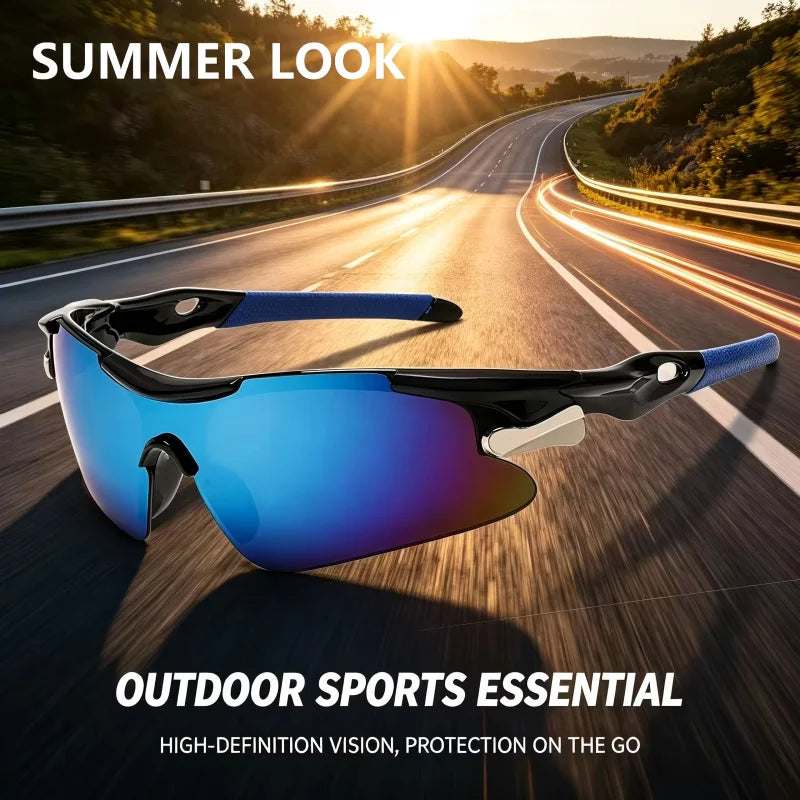 Outdoor Sports Sunglasses For Men And Women Anti Ultraviolet Windproof Riding Goggles Running Travel Leisure Sunglasses