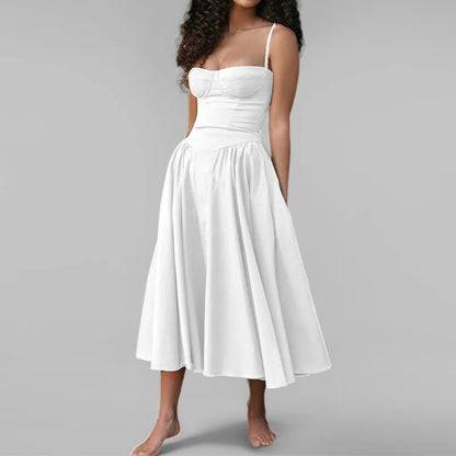 2025 Spring Summer Robe Femme Sexy Trendy Spaghetti Strap Slim Elegantes Style Suspender Party Dress Vestidos Streetwear Dresses