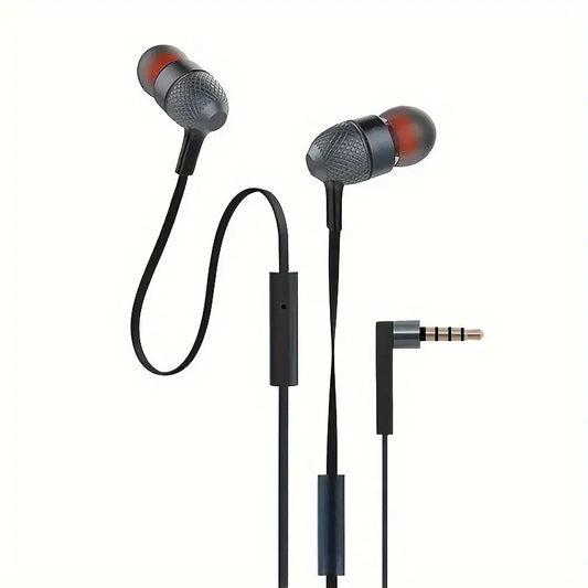 Wired Earphone with Microphone HiFi Music Monitor Bass Headphones Noise Cancelling Headset For Sport Gaming Earbuds