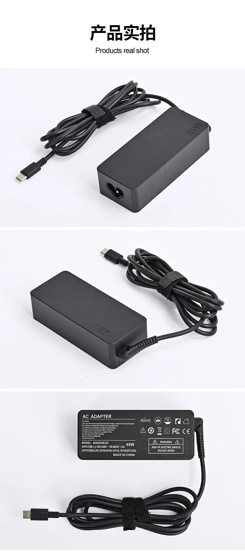 45W 65W USB C Laptop Charger Power Adapter Fast for Lenovo