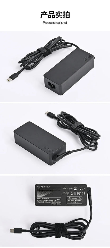 45W 65W USB C Laptop Charger Power Adapter Fast for Lenovo