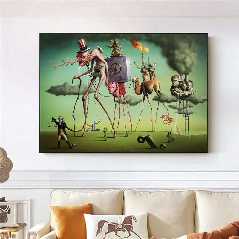Surrealism Canvas Paintings By Salvador Dali Famous Wall Art Posters and Prints Wall Pictures for Living Room Home Decor