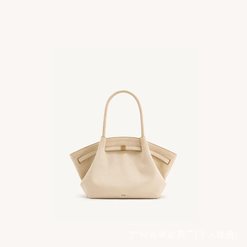 JW PEI HANA Tote Bag Dumpling Bun Small Women's Shoulder Crossbody Bag High Quality Handheld Small Bag Women'sMedium Faux Suede