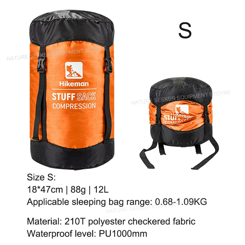 HIKEMAN Compression Stuff Sack for Sleeping Bag Outdoor Camping Backpacking Hiking Gear Storage Bags