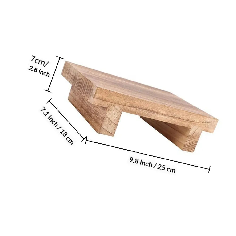 Sturdy Wooden Step Stool Design for Bedroom Living Room Entryway Safety Support Household Utility Stepping Stool Bench