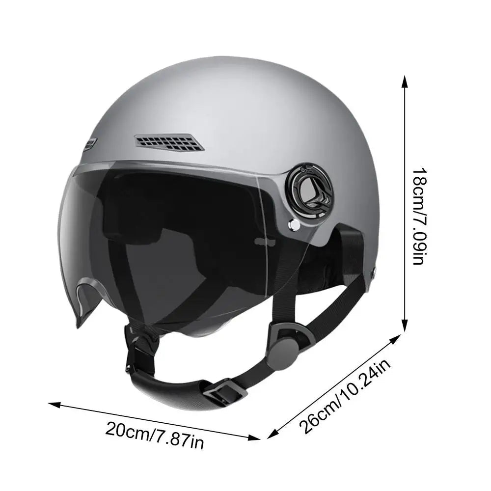 Vintage Motorcycle Classic Helmet Retro Scooter Half Helmet Men Women Safe Cycling Helmet Road Bike Bicycle Head Protection