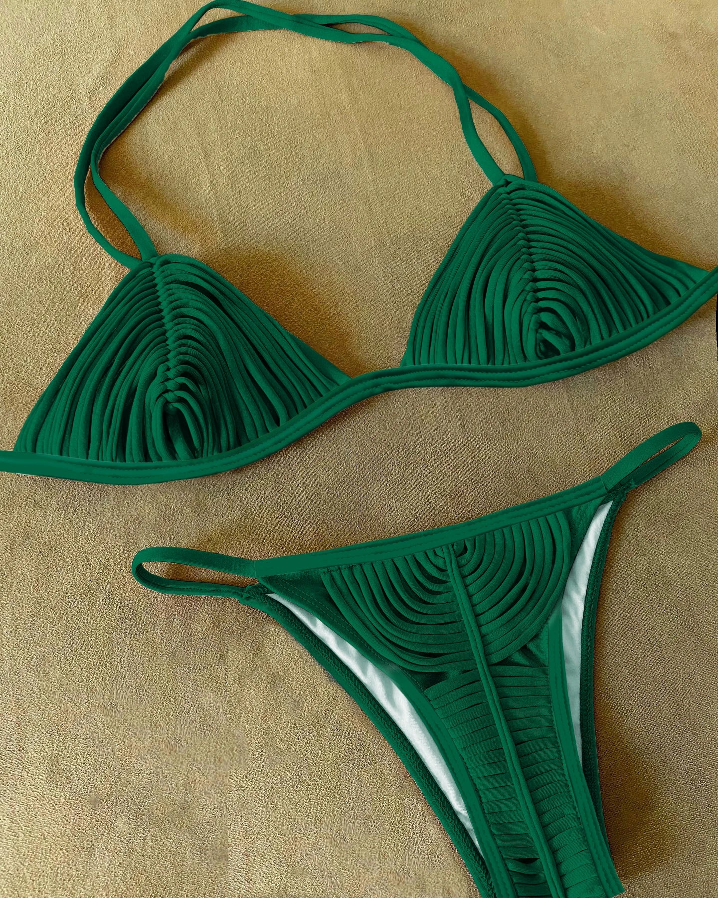 SEAURAL 2025 New Braided Rope Bandage Stripes Brazilian Bikini Swimwear Women's Swimsuit Two Piece Set Female Sexy Beachwear