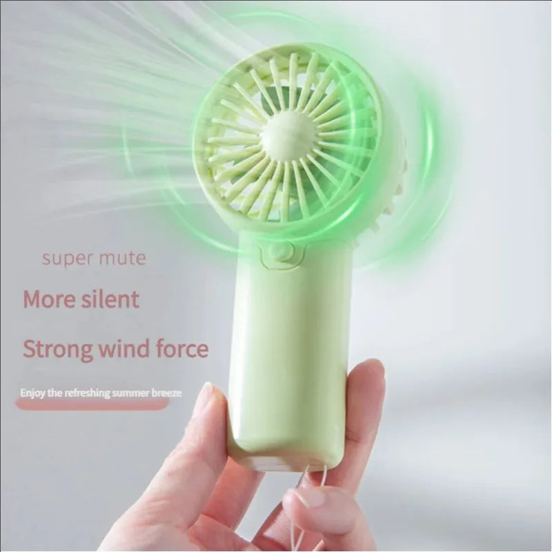 Portable Fan Convenient Creative Small Fan Pocket Hand-held Fan Lightweight AA Battery Handheld Mini Fan Air Coolers