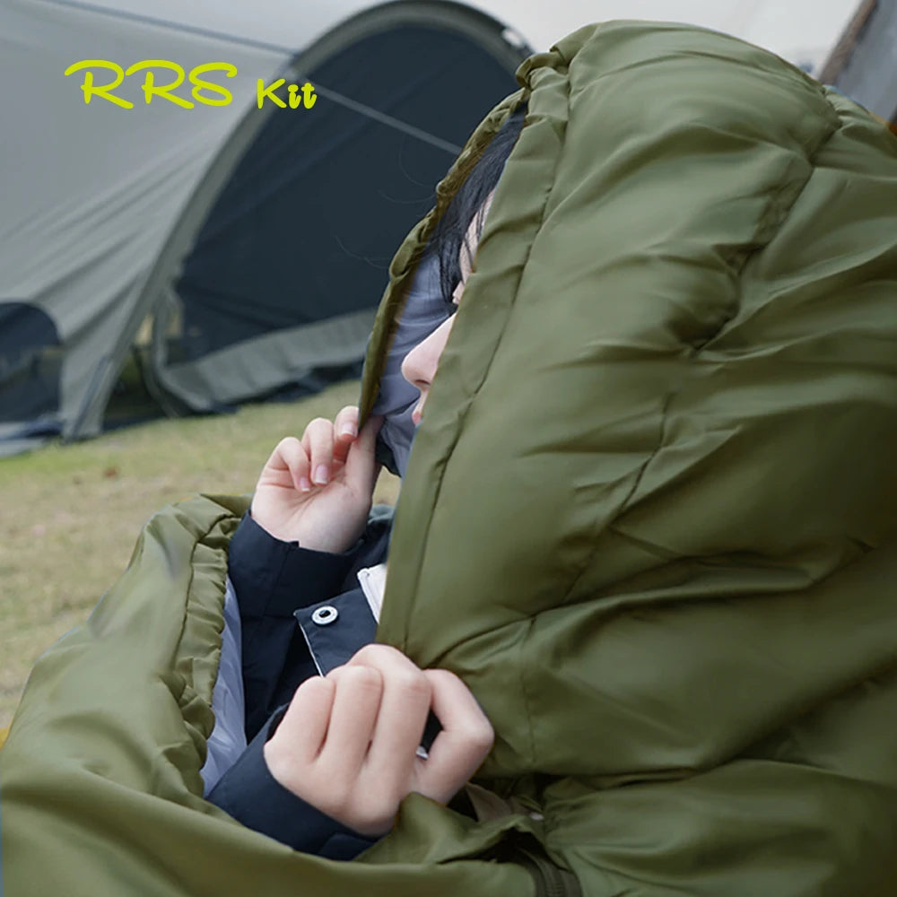 1.8/2.4/3.5 KG Thickened and Widened Oversized Sleeping Bag -15 ℃ -25 ℃ Cold Waterproof Warm Outdoor Cotton Sleeping Bag