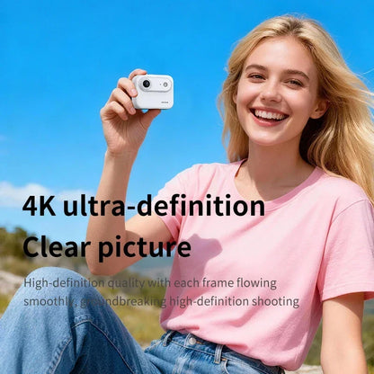 Lenovo Mini Action Camera 4K HD Recording VLOG Flip Screen Recorder Anti Shake 140 ° Wide-angle Lens Cycling Sports Camera