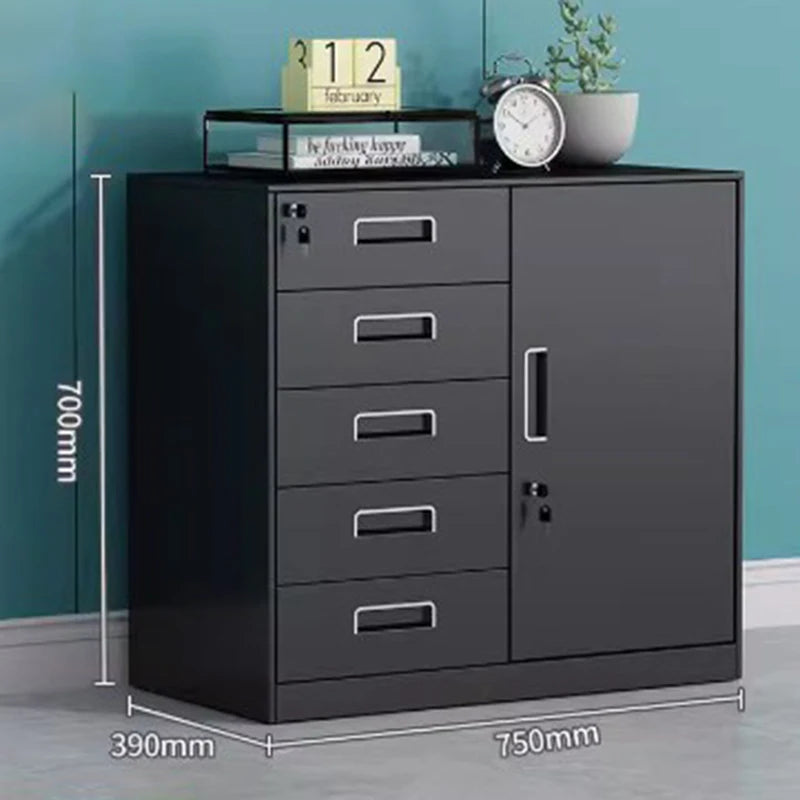 3/4/5 Drawer Office Filing Cabinet Lock Dividers Storage Filing Cabinets Living Room Organizer Cabinet Kitchen Home Furniture