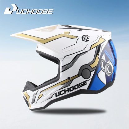 906-Motorcycle Off-Road Helmet, Fully Covered Electric Vehicle, Pulling Full Helmet, Mountain Downhill, All Season