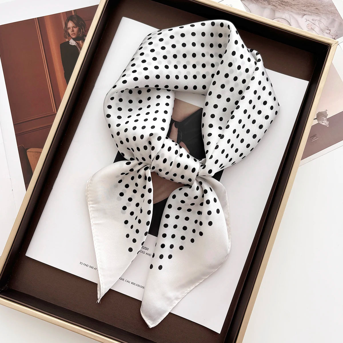 70*70cm Women's Square Scarf Soft Satin Floral Print Wrap Foulard Neckerchief Bandannas Hair Skinny Tie Hijab Shawls