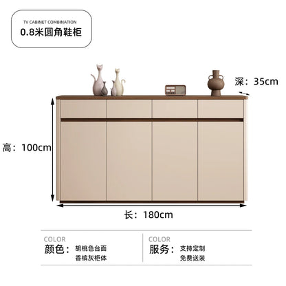 Entryway Organizer Shoe Rack Storage White Organised Living Room Cabinets Space Saving Articulos Para El Hogar Home Furniture