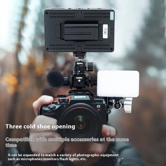 Camera Accessories Three-head Hot And Cold Shoe Base Aluminum Alloy Extension For Camera Cage Rig Variety Of Expansion Interface