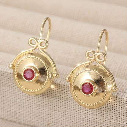Bridal Earrings, Boho Golden Earrings, Drop Earrings Vintage Earrings