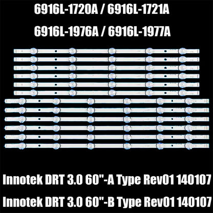 LED Backlight For 60LB6500 60LF6090 60LB7100 60LB6000B 60LB6100 60LY340C 60GB580V 60LY340V 60LB860V 60LB650V 60LB6300 60LB5900
