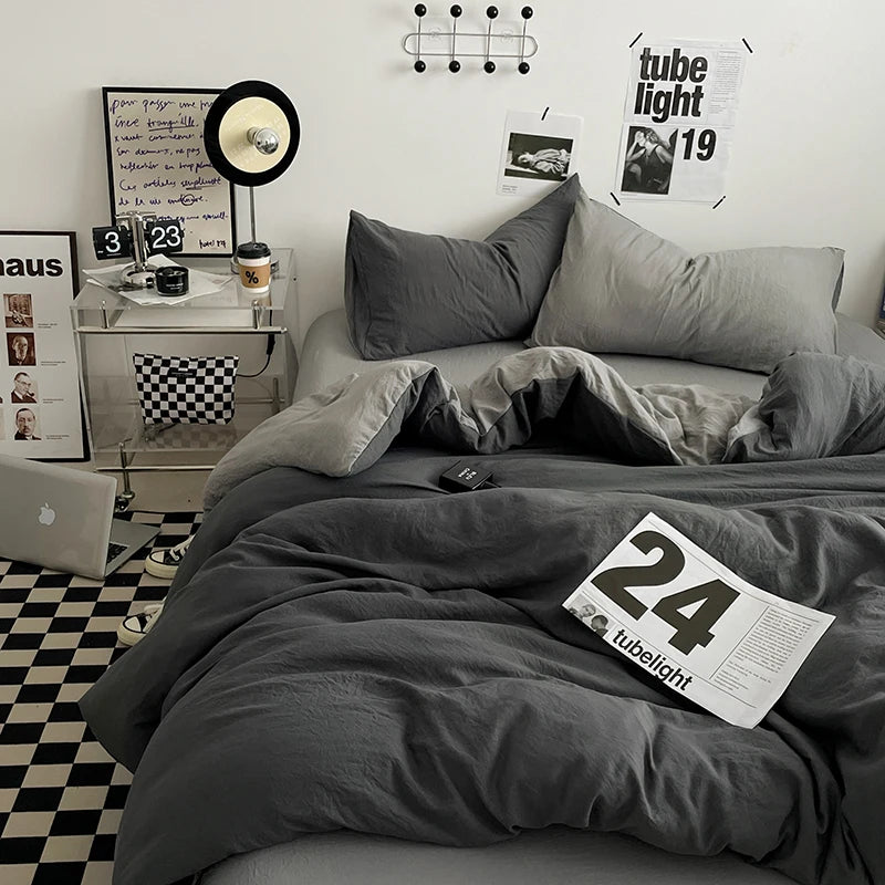 Bedding Comforter sets Duvet Cover bedsheets set with pillowcase Bedding Linens Set for Queen/King Bed edredones de cama