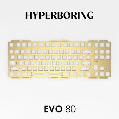 Evoworks EVO80 Customized Mechanical Keyboard Accessories PP PC FR4 Aluminum Copper Positioning Plate for Keyboard Gifts