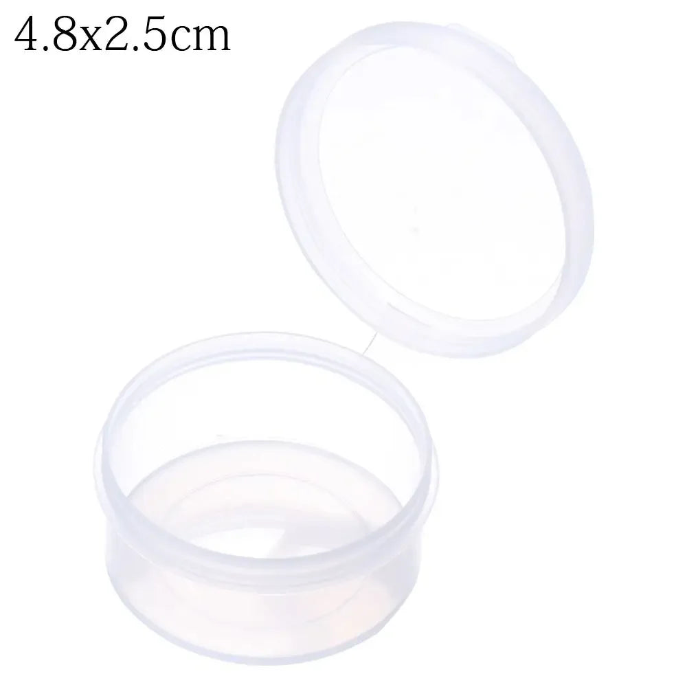 1Pcs Plastic Transparent Storage Box Small Items Sundries Jewelry Organizer Case Beads Container Pill Chip Box Tools Accessories