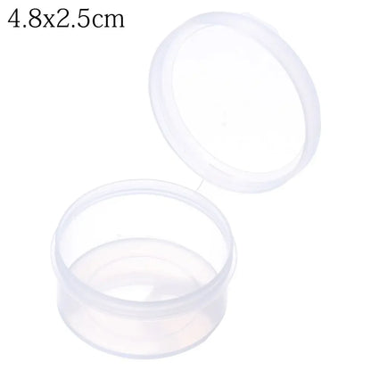 1Pcs Plastic Transparent Storage Box Small Items Sundries Jewelry Organizer Case Beads Container Pill Chip Box Tools Accessories