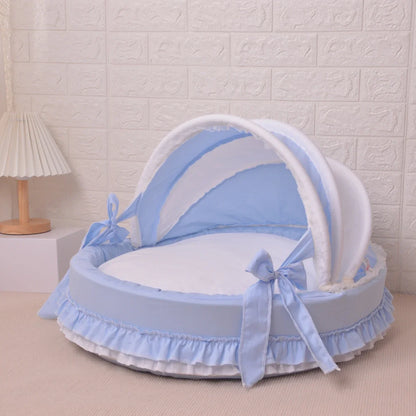 Pet Cradle Bed Dog'S Lace Nest For High-End Comfort Dog Bed Luxury Pet Bed