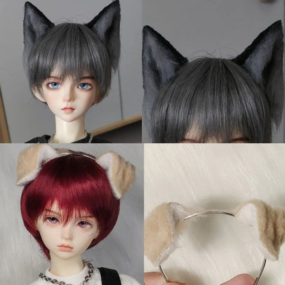 BJD doll headgear for 1/3 1/4 1/6 size cute doll fox ear headgear simulation headgear BJD doll accessories